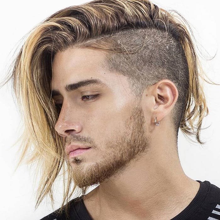 blonde hairstyles with undercut for men