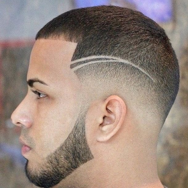 side shaved head design for men