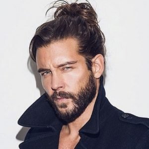 man bun hairstyle