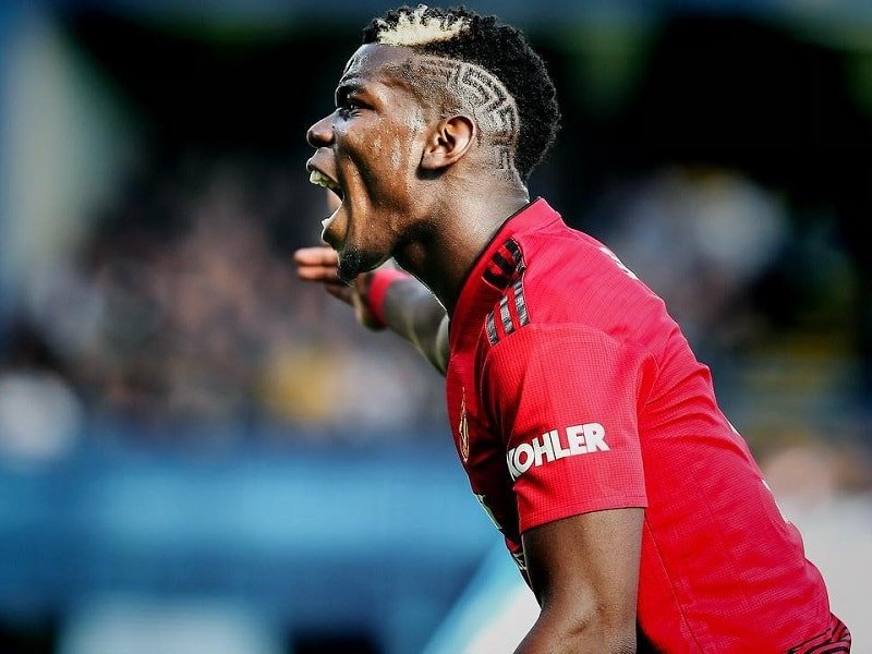 Paul Pogba's short curly mohawk