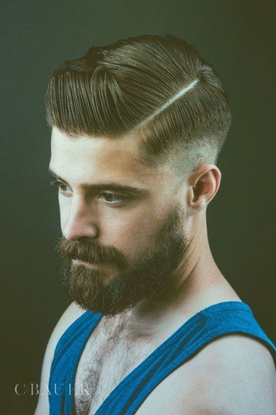 mens side part hairstyle